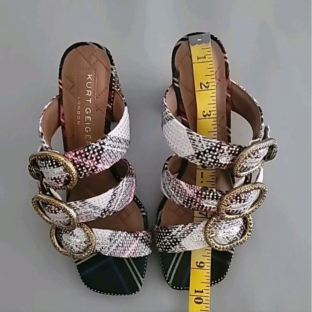 Kurt Geiger Mayfair Platform Mule Heel Sandals Size 38